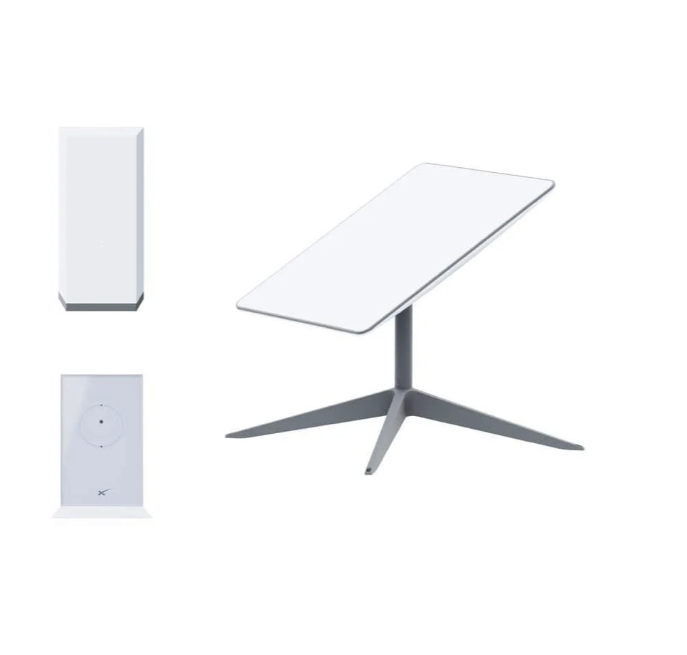STARLINK High Performance Kit: High Speed, Low Latency Internet with 8' Pole Kit with 1" Rail Standoff Kit and Single Strut